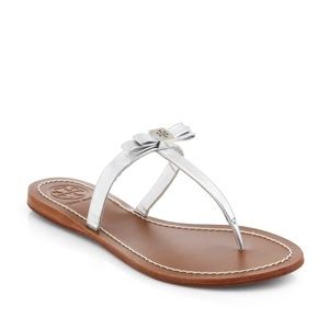Silver Tory Burch “Leighanne Sandals”